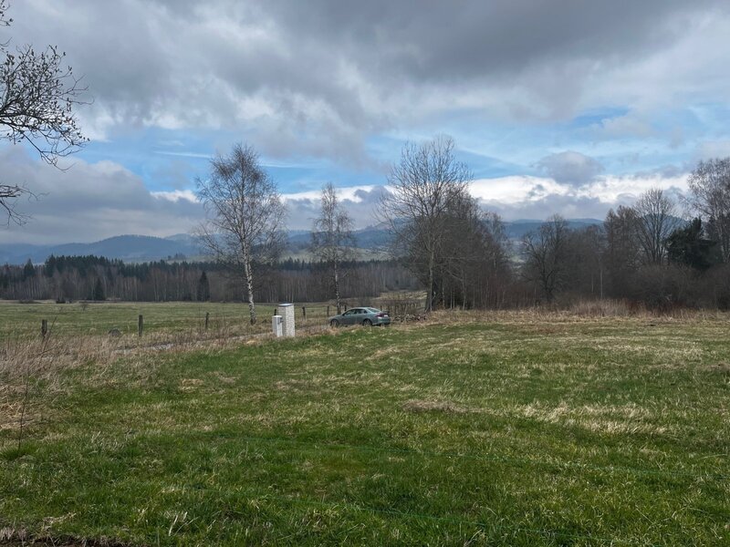 Stavební pozemek na atraktivním místě   v Národním parku Šumava, Nová Pec